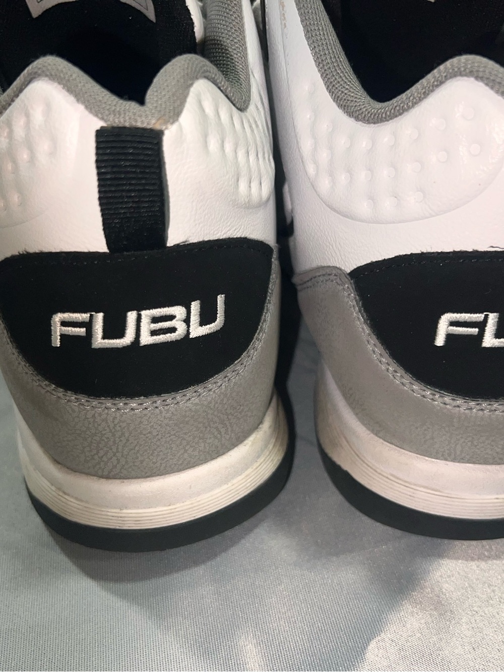 Fubu Men's White & Gray Low-Top Sneakers View 3